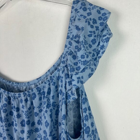 NWOT Stitch Fix The General Good Floral Blouson Peasant Top Blue Size Medium NEW - Picture 8 of 10